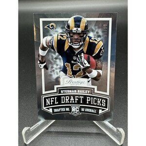 2013 Panini Prestige NFL Draft Picks Stedman Bailey #19 Rookie RC /10
